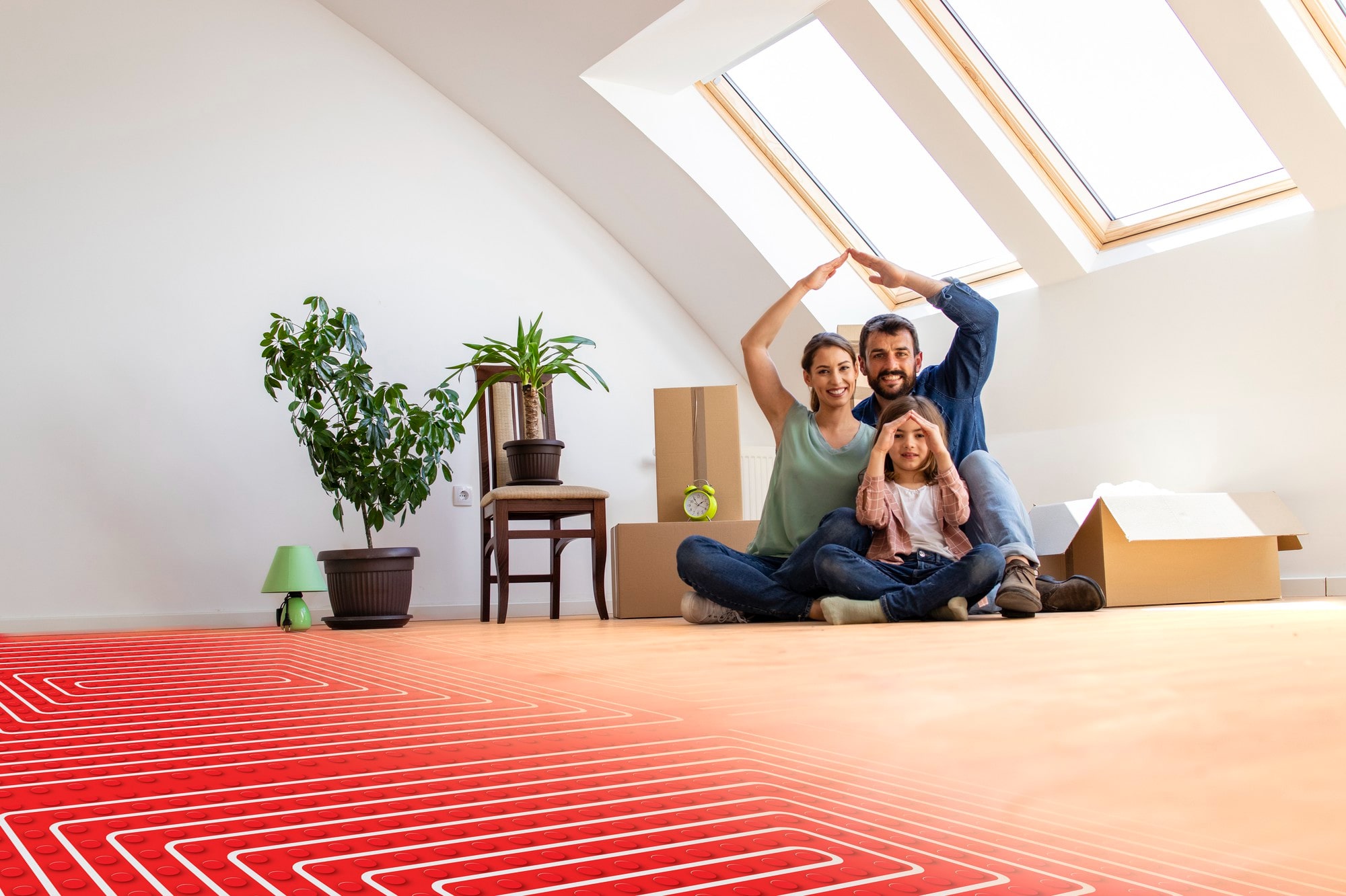 Het comfort van vloerverwarming